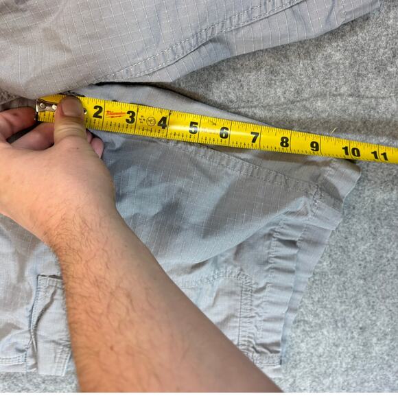 Carhartt Cargo Shorts Mens Size 34 Gray Relaxed Fit Ripstop Utility Workwear - Picture 3 of 5